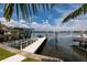 Dock with furniture on the water at 389 Bayview Ne Dr, St Petersburg, FL 33704