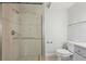 Clean bathroom with tiled shower and modern toilet at 515 Leffingwell Ave # 211, Ellenton, FL 34222