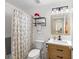 Nicely renovated bathroom with shower/tub and modern vanity at 6248 Tabogi Trl, Wesley Chapel, FL 33545