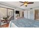 Calm primary bedroom with balcony access, ample closet space, and soothing paint colors at 6277 Bahia Del Mar Blvd # 110, St Petersburg, FL 33715