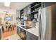 Bright kitchen featuring modern appliances and decor, with an open view to the dining area at 9481 Highland Oak Dr # 1616, Tampa, FL 33647