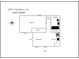 Guest house floorplan featuring one bedroom, one bathroom, a kitchenette, and living room at 1107 S Prospect Ave, Clearwater, FL 33756