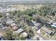 Aerial view showcasing the neighborhood with mature trees and nearby amenities at 2009 E Eskimo Ave, Tampa, FL 33604