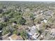 Aerial view showcasing the neighborhood with mature trees at 2009 E Eskimo Ave, Tampa, FL 33604