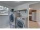 This laundry room is well-lit and features stainless steel appliances at 2009 E Eskimo Ave, Tampa, FL 33604