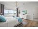 Comfortable main bedroom showcasing water views, dresser and contemporary decor at 3409 Gulf City Rd, Ruskin, FL 33570