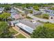 See the private outdoor space and mature landscaping of this beautiful home from this elevated vantage point at 4240 Woodsville Dr, New Port Richey, FL 34652