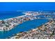 Breathtaking aerial view of a coastal city with beautiful beaches and waterways at 500 79Th Ave, St Pete Beach, FL 33706