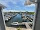 Stunning view of the marina and waterfront homes from this property at 5712 Biscayne Ct # 203, New Port Richey, FL 34652