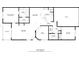 Detailed floor plan of the home showcasing the layout and dimensions of each room at 6931 Surrey Hill Pl, Apollo Beach, FL 33572