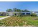 Charming single-story home with blue shutters and an attached garage, surrounded by a well-maintained lawn at 8421 Millwood Dr, Tampa, FL 33615