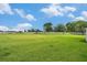 Spacious backyard featuring lush green grass, a playset, and a secure fence, ideal for outdoor enjoyment at 9843 Cabernet Ave, Seffner, FL 33584