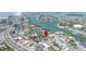 Aerial view of property in a coastal town with waterfront access at 126 119Th Ave, Treasure Island, FL 33706