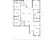 Detailed floor plan showcasing the layout of the bedrooms, bathrooms, kitchen, and living areas at 13302 Trailing Moss Dr, Dade City, FL 33525