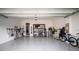 Clean, spacious two car garage with ample storage and natural light at 28853 Seedling St, Wesley Chapel, FL 33543