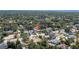 An aerial view of the neighborhood shows the proximity to community amenities and roadways at 4106 W Cleveland St, Tampa, FL 33609