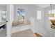 Hallway with a window seat and natural light at 422 Islebay Dr, Apollo Beach, FL 33572