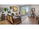 Inviting living room featuring stylish furnishings and sliding glass doors to the outdoor patio at 628 Cleveland St # 612, Clearwater, FL 33755