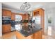 A stylish kitchen features granite countertops and stainless steel appliances at 8932 Rocky Creek Dr, Tampa, FL 33615