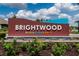 Brightwood at North River Ranch community sign with colorful accents and landscaping at 11773 Little River Way, Parrish, FL 34219