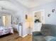 A bright living space with an arched doorway and an open floor plan at 2018 E Del Webb Blvd, Sun City Center, FL 33573