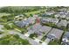 Aerial view of the home in an attractive neighborhood close to a playground at 4224 Crayford Ct, Land O Lakes, FL 34638