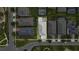 Drone image shows the home's location within the neighborhood at 4224 Crayford Ct, Land O Lakes, FL 34638