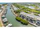 Waterfront condo building with private balconies and boat docks along a scenic canal at 4740 Beach Se Dr # A, St Petersburg, FL 33705