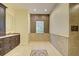 Bright bathroom featuring decorative tile, natural light, and ample space at 7333 Royal Oak Dr, Spring Hill, FL 34607
