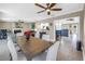 Dining room with view into the kitchen and living room, perfect for entertaining guests at 742 45Th Ne Ave, St Petersburg, FL 33703
