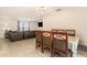 Open floor plan with a formal dining area and views into the living room at 7426 Cay Dr, Port Richey, FL 34668
