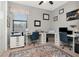 Functional home office featuring dual desk setup, neutral walls, lots of storage, and an area rug at 8219 Summer Brook Ct, Land O Lakes, FL 34638