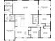 Detailed floor plan showcasing the layout of the home's rooms and dimensions at 8240 Jacaranda Ave, Seminole, FL 33777