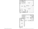 Layouts for both first and second floor, show casing the placement of rooms and the stairs at 12736 Wood Trail Blvd, Tampa, FL 33625
