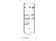 Floor plan showcasing a one-bedroom layout with sun room, living/dining room, kitchen, bath and laundry area at 2366 Shelley St # 7, Clearwater, FL 33765