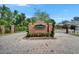Elegant brick entrance sign for the Eagle Pointe community with manicured landscaping at 2515 Centennial Falcon Dr, Valrico, FL 33596