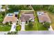 Aerial view showcasing the property's location within a well-maintained neighborhood at 3004 Spring Hammock Dr, Plant City, FL 33566