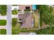 Aerial shot of home and property with defined lot lines at 3004 Spring Hammock Dr, Plant City, FL 33566