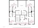 Floor plan of the 3rd floor showing the layout of the bedroom suites, elevator and living areas at 3087 Cherry Ln, Clearwater, FL 33759