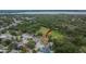 Aerial view of a charming neighborhood at 3092 Hillside Ln, Safety Harbor, FL 34695