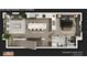 Second floor plan featuring a living room, dine-in kitchen, bathroom, and third bedroom in a 3 bed, 3.5 bath layout at 4723 W Price Ave # 2, Tampa, FL 33611