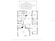Detailed floor plan showing layout of bedrooms, bathrooms, kitchen, living area, and outdoor amenities at 8202 Pinewood Run Ct, Tampa, FL 33647