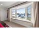 Comfortable bay window seat overlooking waterfront and dock at 935 Eden Isle Ne Dr, St Petersburg, FL 33704