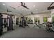 The spacious gym includes weight machines, free weights, and plenty of room to exercise at 9396 Minnow Ray Dr, Land O Lakes, FL 34638