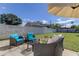 Backyard patio with comfortable seating perfect for entertaining at 1142 56Th N Ave, St Petersburg, FL 33703