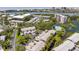 Scenic aerial view of the community showcasing waterfront property and outdoor pool at 11510 Shipwatch Dr # 1375, Largo, FL 33774
