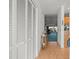 Welcoming hallway with tile flooring, closet, and a view of the living area creating an inviting atmosphere at 11510 Shipwatch Dr # 1375, Largo, FL 33774