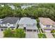 Stunning aerial view of the beautiful home and its well-manicured surroundings with a lake in the distance at 12707 Green Heron Way, Odessa, FL 33556