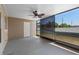 Screened patio with views of the backyard and plenty of space for entertaining at 14734 11Th St, Dade City, FL 33523