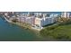 Desirable condo community with a pool and boat docks. Arrow indicates the location of the condo within the community at 19451 Gulf Blvd # 506, Indian Shores, FL 33785